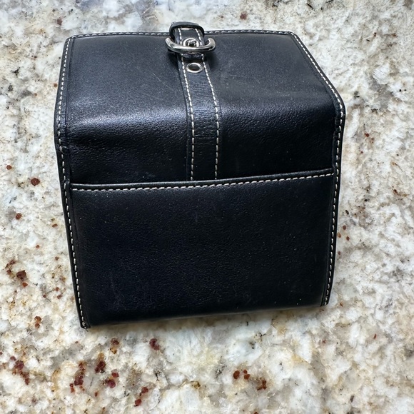 COACH Black Leather Wallet with Silver Buckle Excellent Condition - Picture 8 of 12